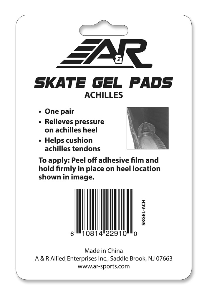 A&R Hockey Skate Gel Pads Achilles (2-Pack) - Hockey Ref Shop