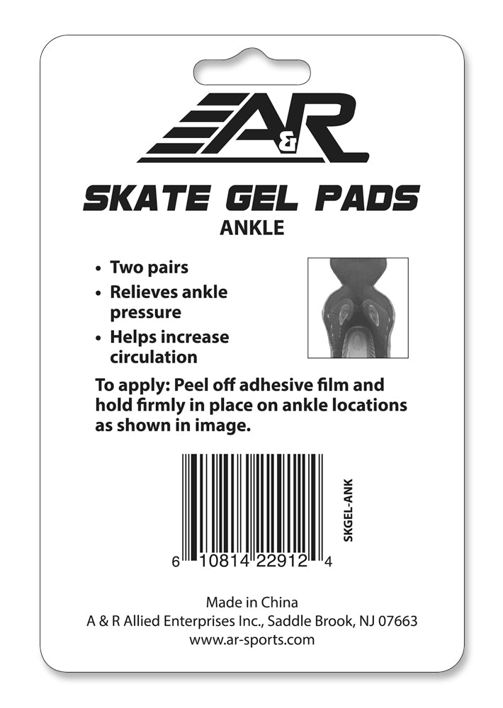 A&R hockey Skate Ankle Gel Pads (4 Pack) - Hockey Ref Shop