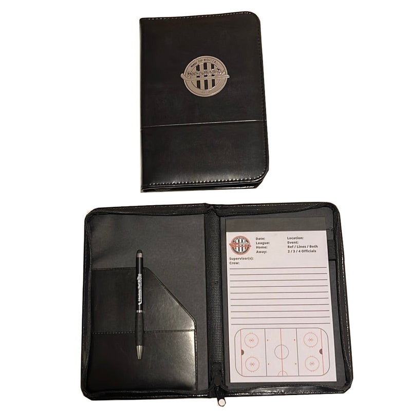 4-Piece Notepad Combo (Riot Pad, Evaluation Pad, and Two Pens) - Hockey Ref Shop
