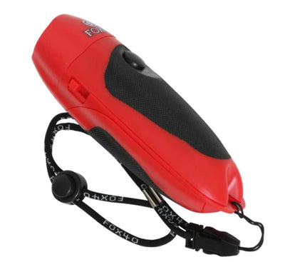 FOX40 Red Hand-Held Hockey Referee Electronic Whistle - Hockey Ref Shop
