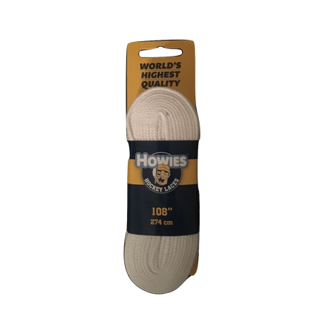 Howies Solid White Referee Skate Laces - Hockey Ref Shop